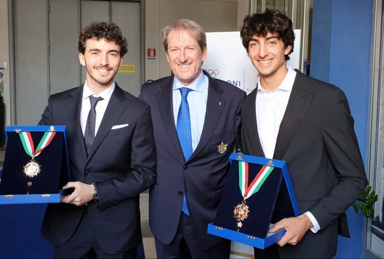 Francesco Bagnaia e Andrea Verona insigniti del Collare d’Oro del CONI