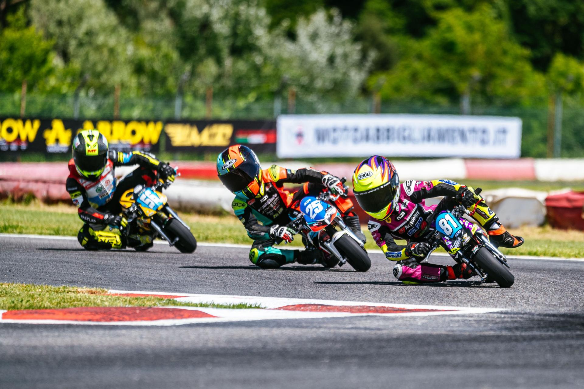 Samuele Rubbi — Campionato Italiano Minimoto 2026 Junior B - 2nd in standings before Aprilia round
